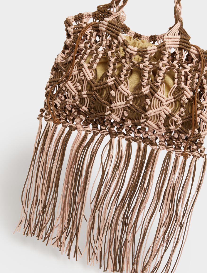 Woven bag - PINK - Iblues - 3