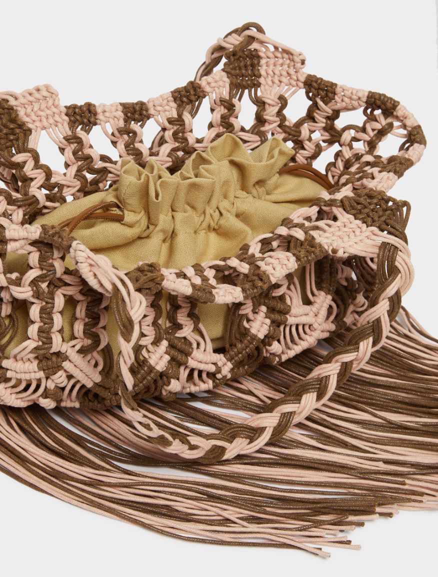 Woven bag - PINK - Iblues - 5