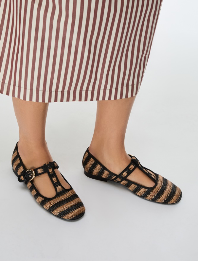 Ballet flats with strap detail - 