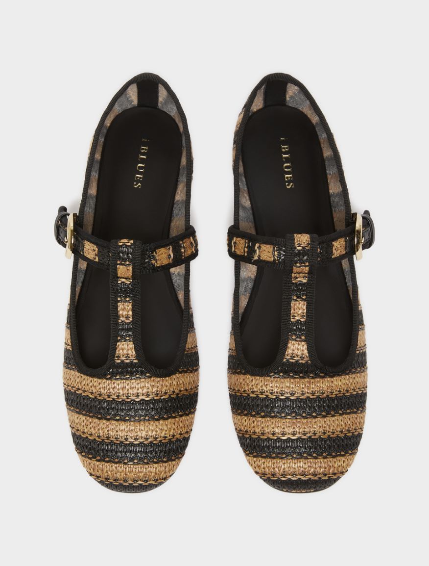 Ballerine con cinturino - NERO - Iblues - 6