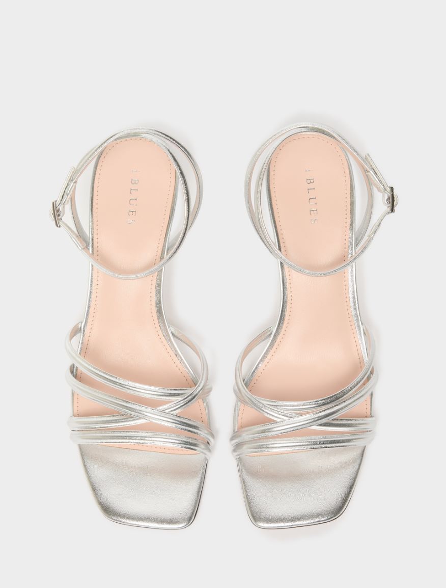 Strappy sandals - SILVER - Iblues - 6