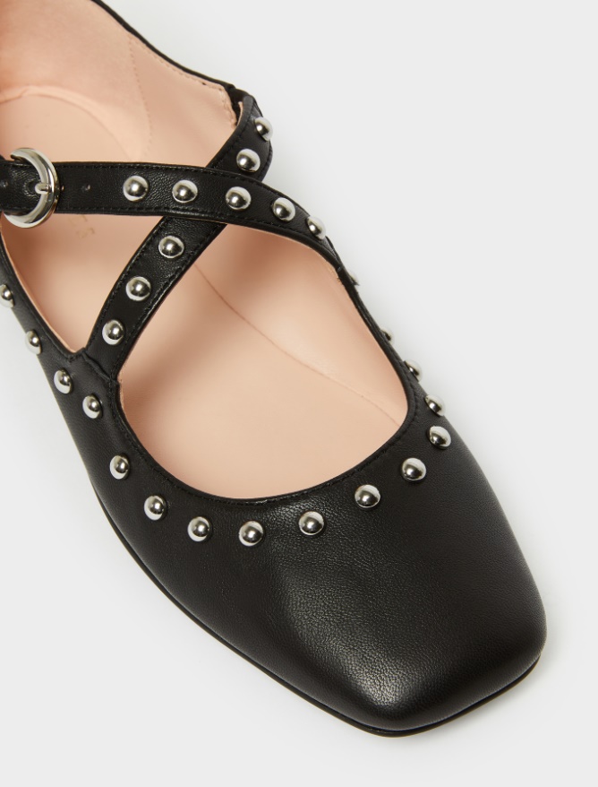 Studded ballet flats - 