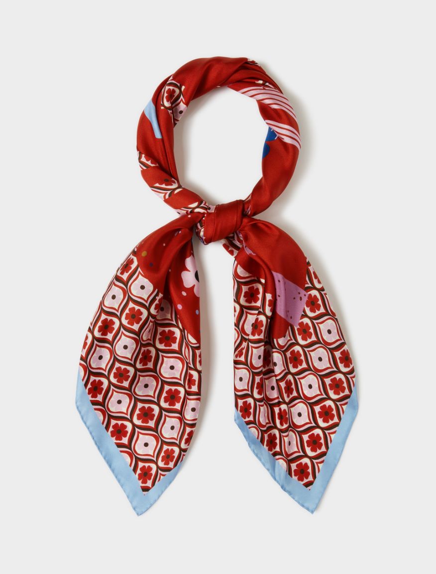 Silk scarf - RED - Iblues