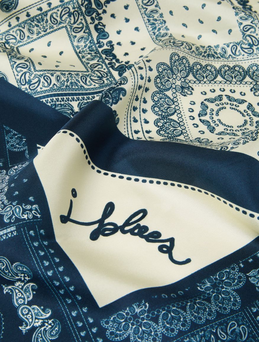 Silk scarf - NAVY - Iblues - 2