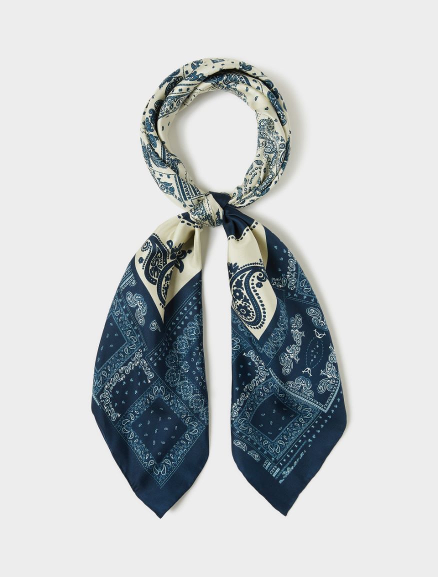 Silk scarf - NAVY - Iblues