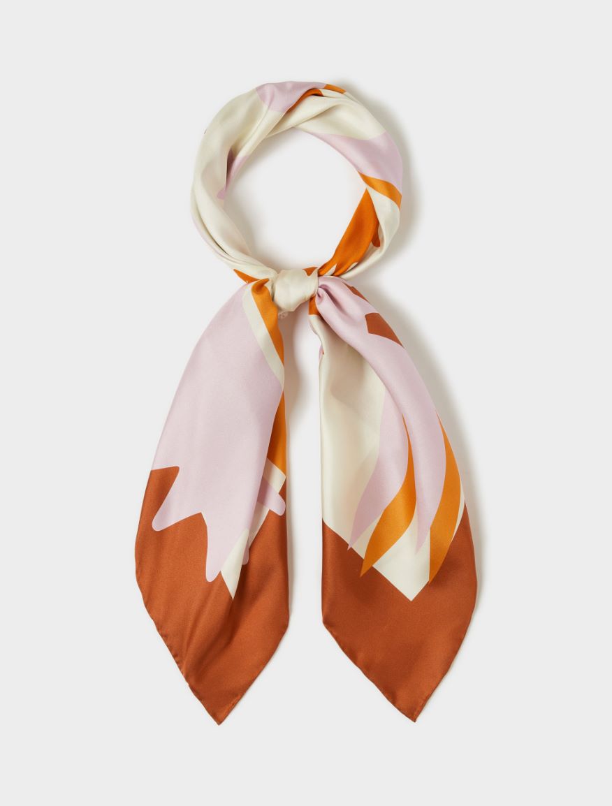 Silk scarf - LILAC - Iblues