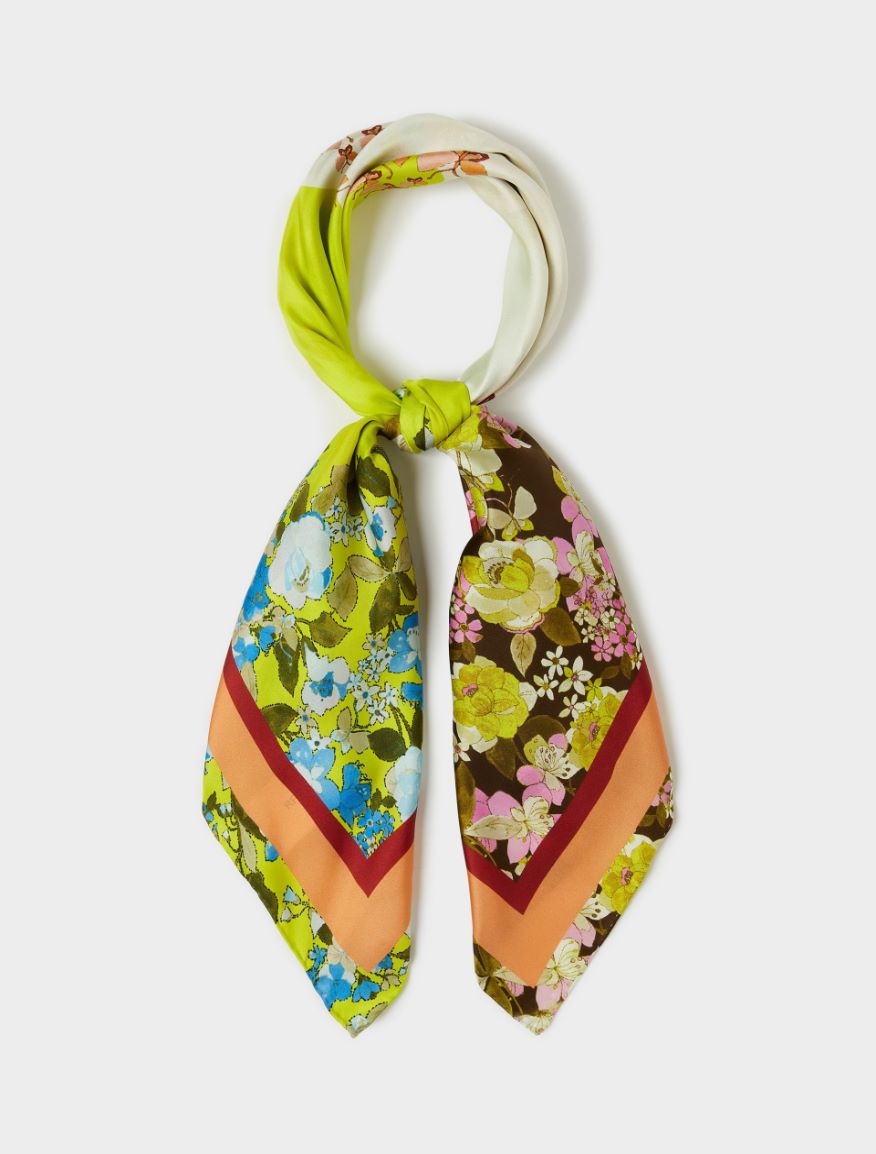 Silk scarf - YELLOW - Iblues