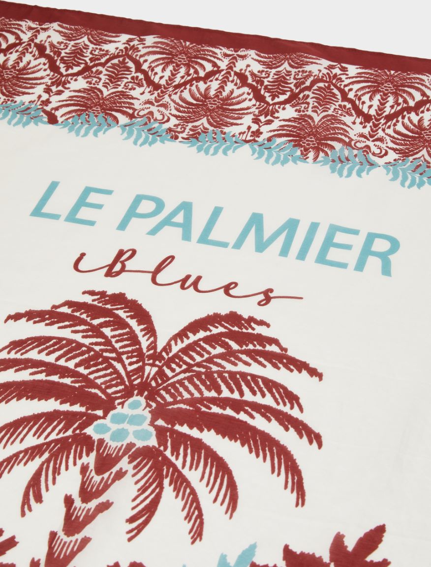 Silk-blend scarf - CREAM - Iblues - 2