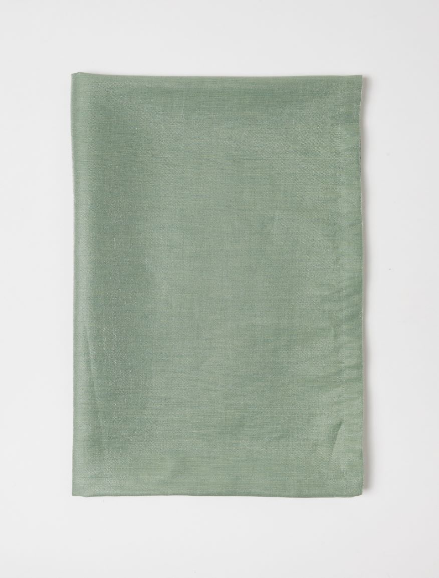 Linen-blend stole - SAGE - Iblues