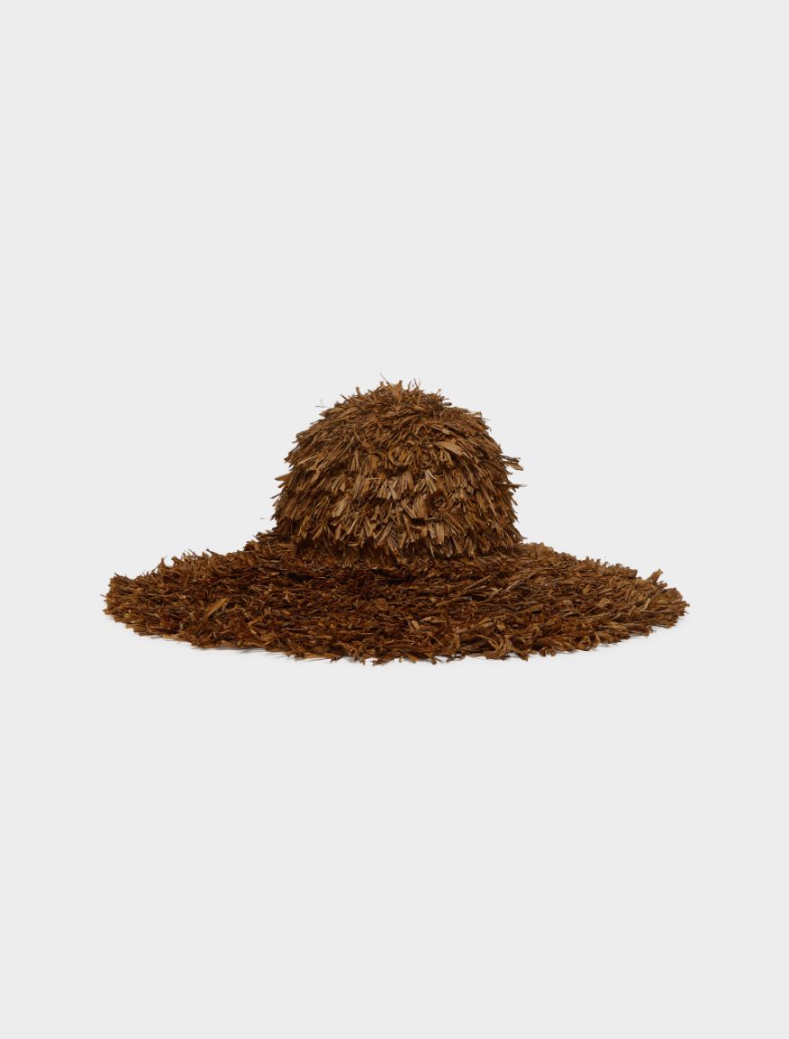 Wide-brimmed hat - TOBACCO BROWN - Iblues