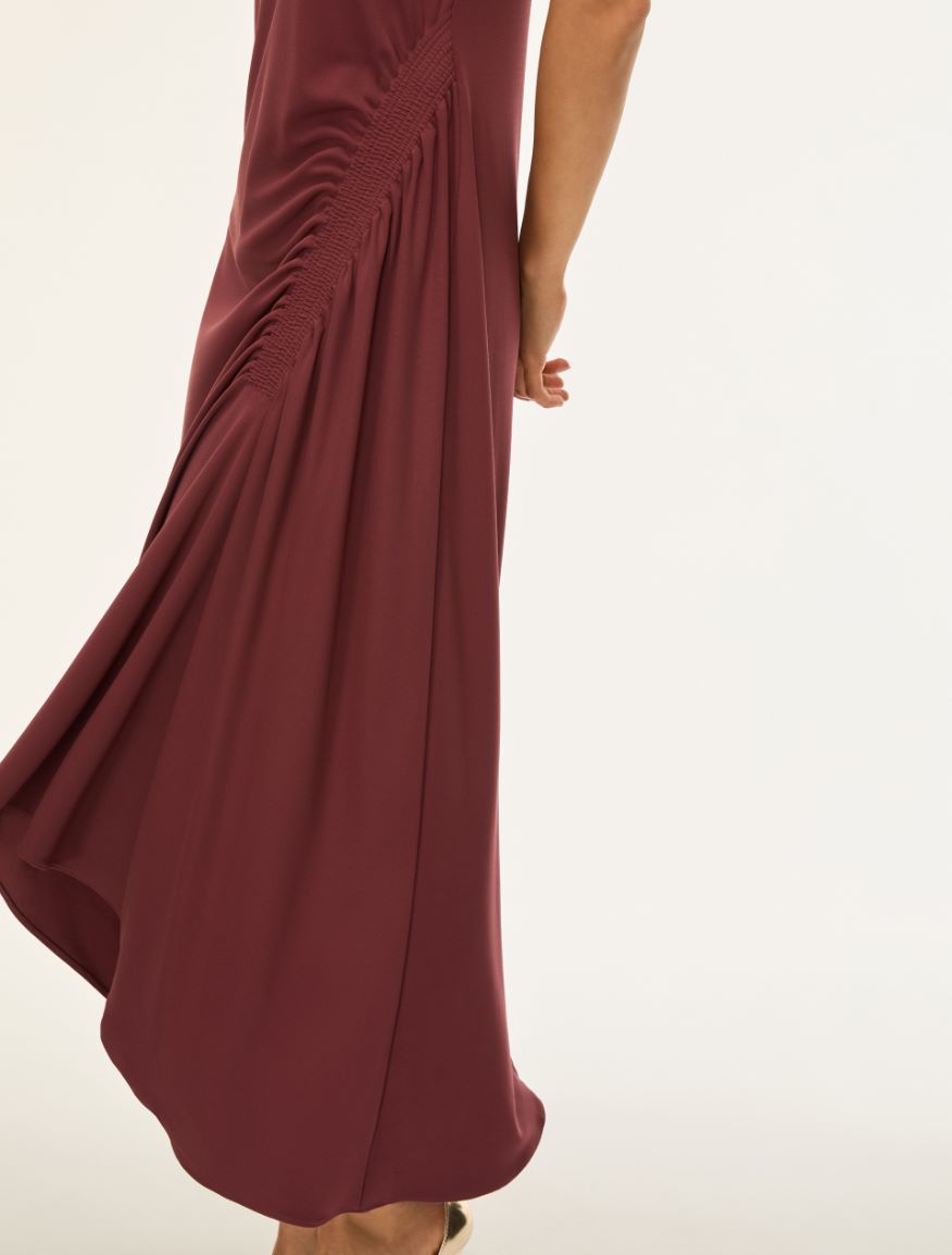 Draped dress - BORDEAUX - Iblues - 3