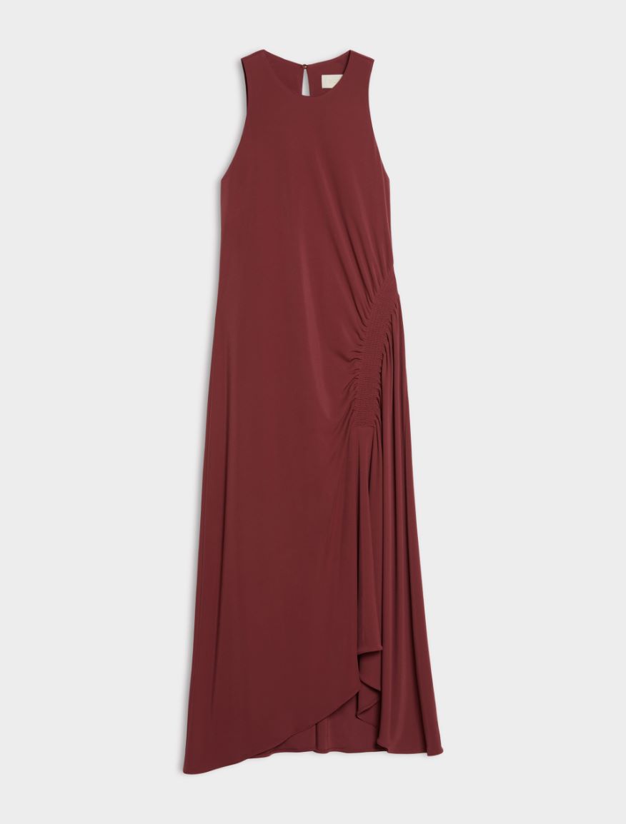 Draped dress - BORDEAUX - Iblues - 5