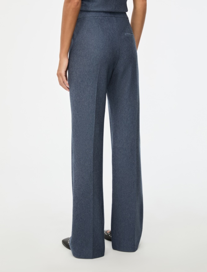 Jacquard trousers - NAVY