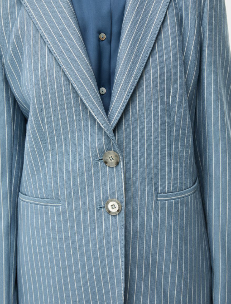 Fitted blazer - LIGHT BLUE - Iblues - 3