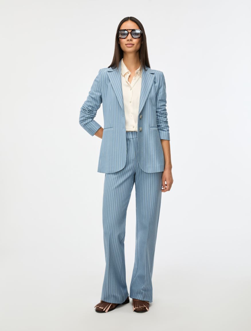 Fitted blazer - LIGHT BLUE - Iblues - 5