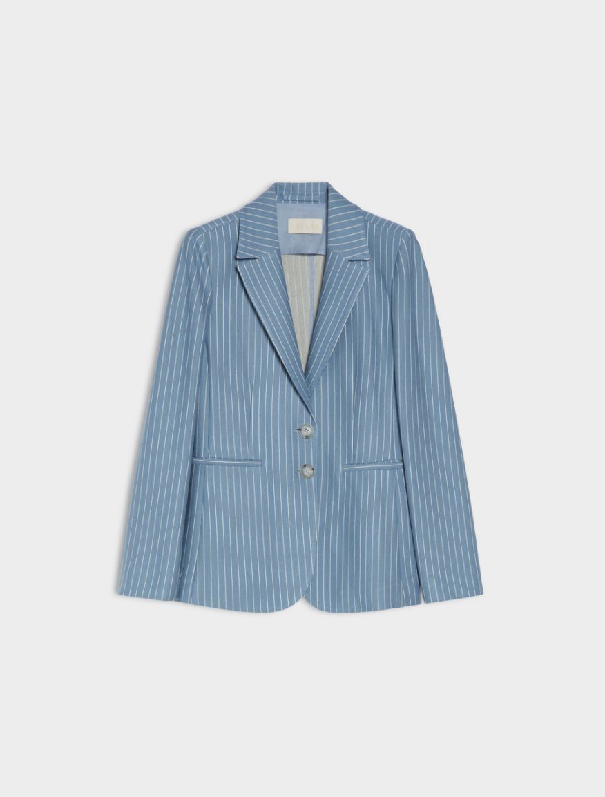 Fitted blazer - LIGHT BLUE - Iblues - 6