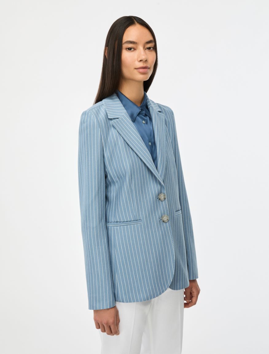Fitted blazer - LIGHT BLUE - Iblues