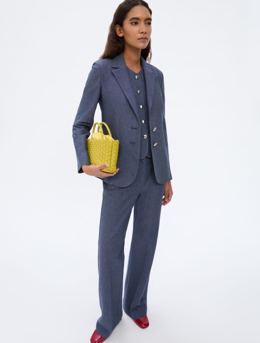Fitted blazer - NAVY - iBlues - 4