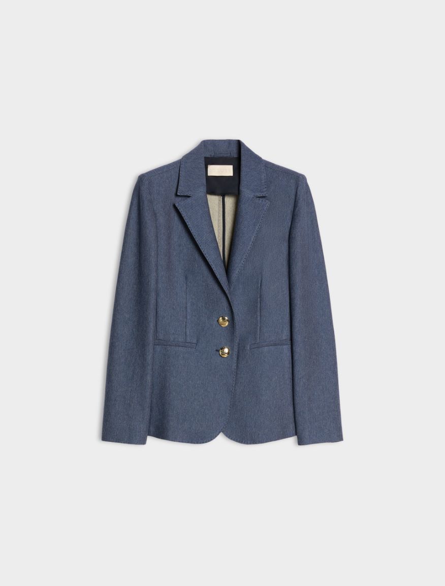 Fitted blazer - NAVY - Iblues - 4