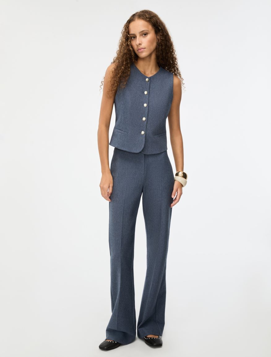 Slim-fit gilet - NAVY - Iblues - 4