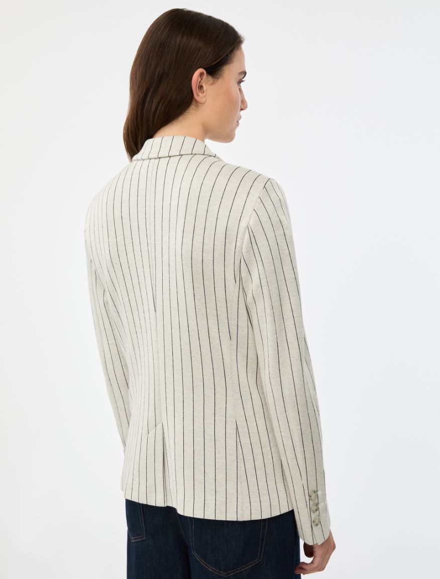 Double-breasted blazer - IVORY - Iblues - 2