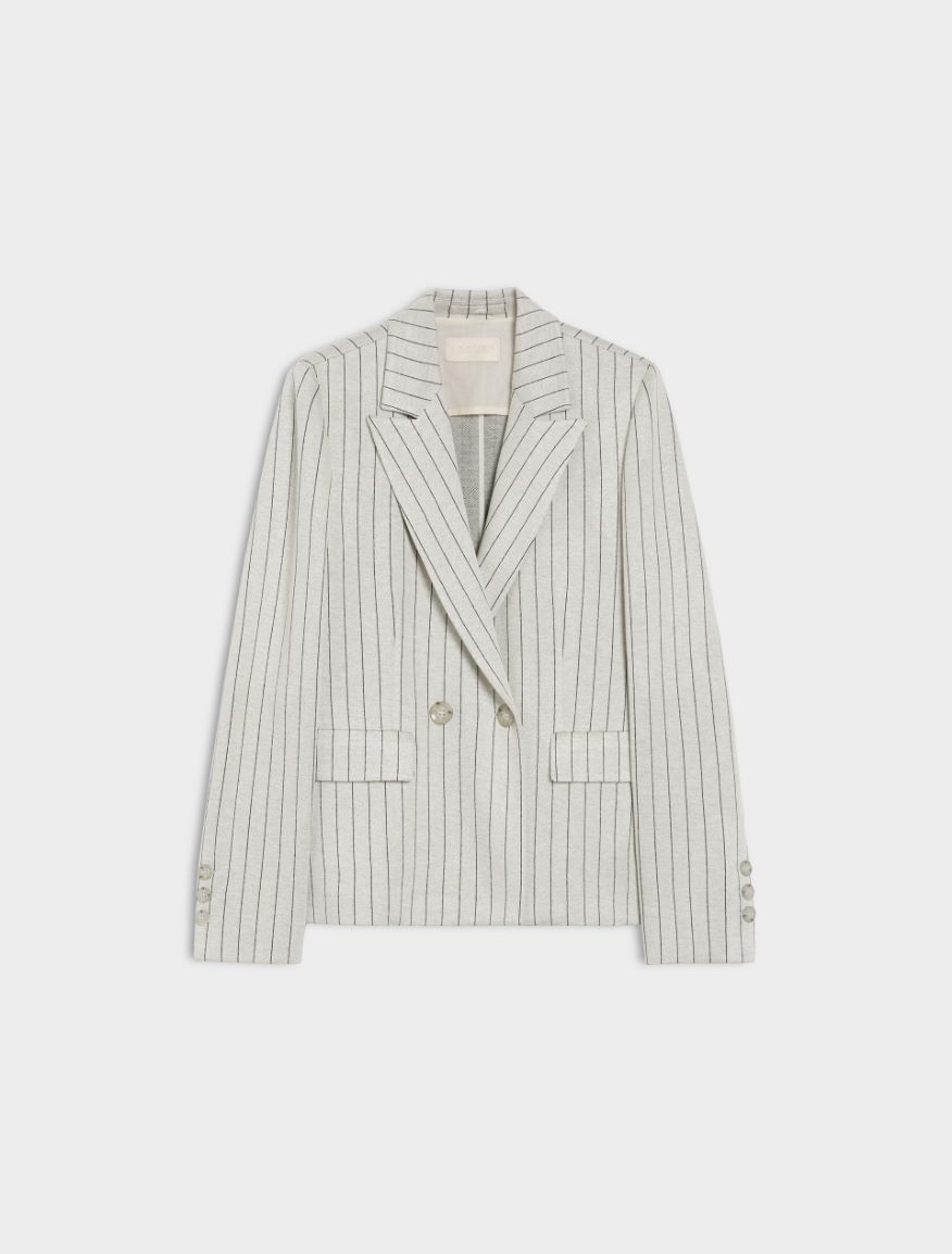 Double-breasted blazer - IVORY - Iblues - 5