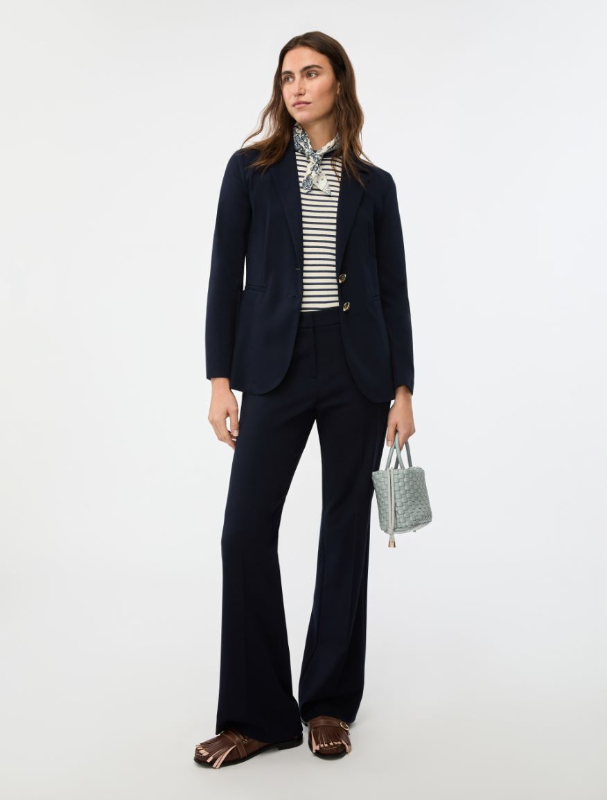 Fitted blazer - NAVY - Iblues - 4