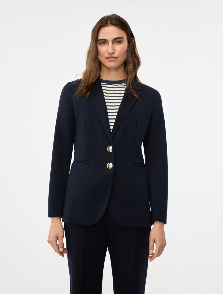Fitted blazer - NAVY - Iblues
