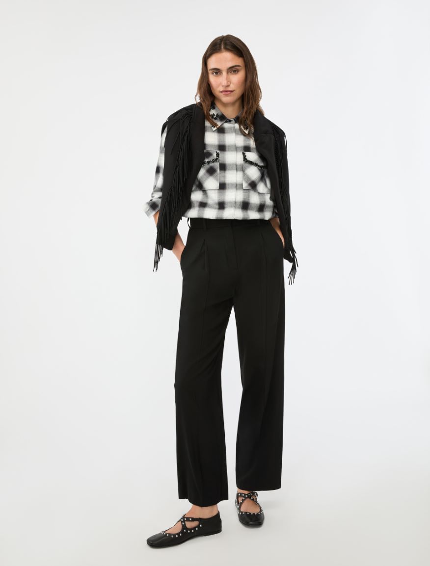 Relaxed-fit sweatshirt - BLACK - Iblues - 5