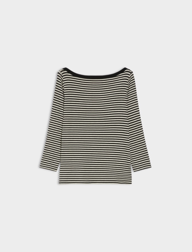 Boat-neck T-shirt - 
