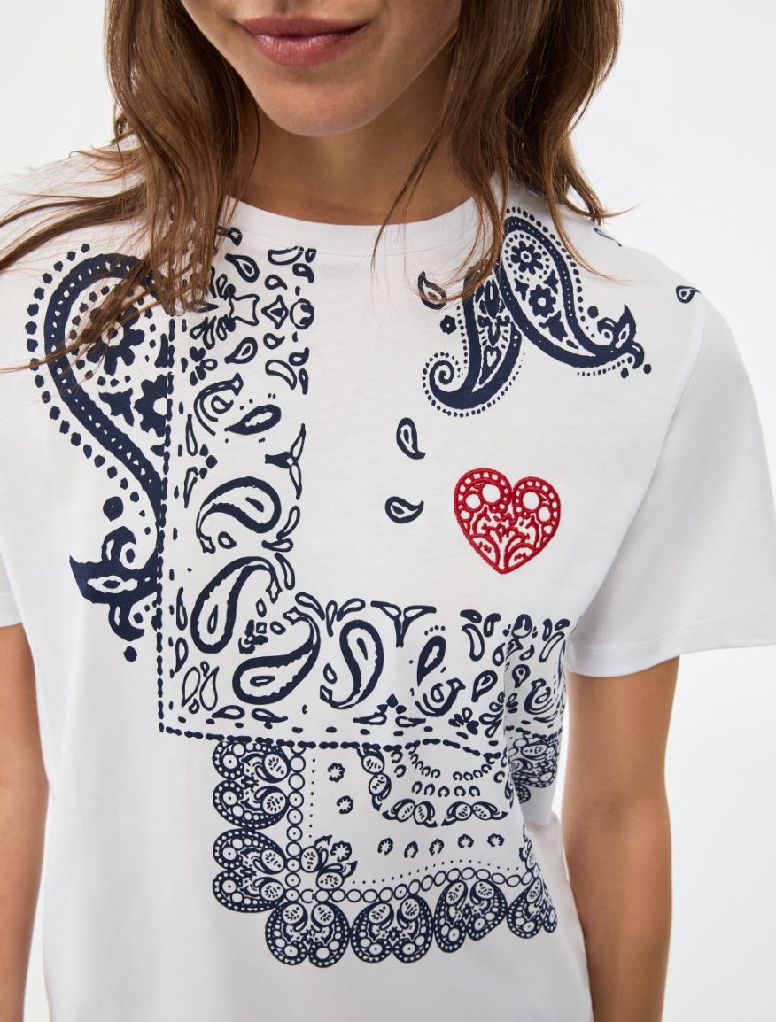 Printed T-shirt - WHITE - Iblues - 3