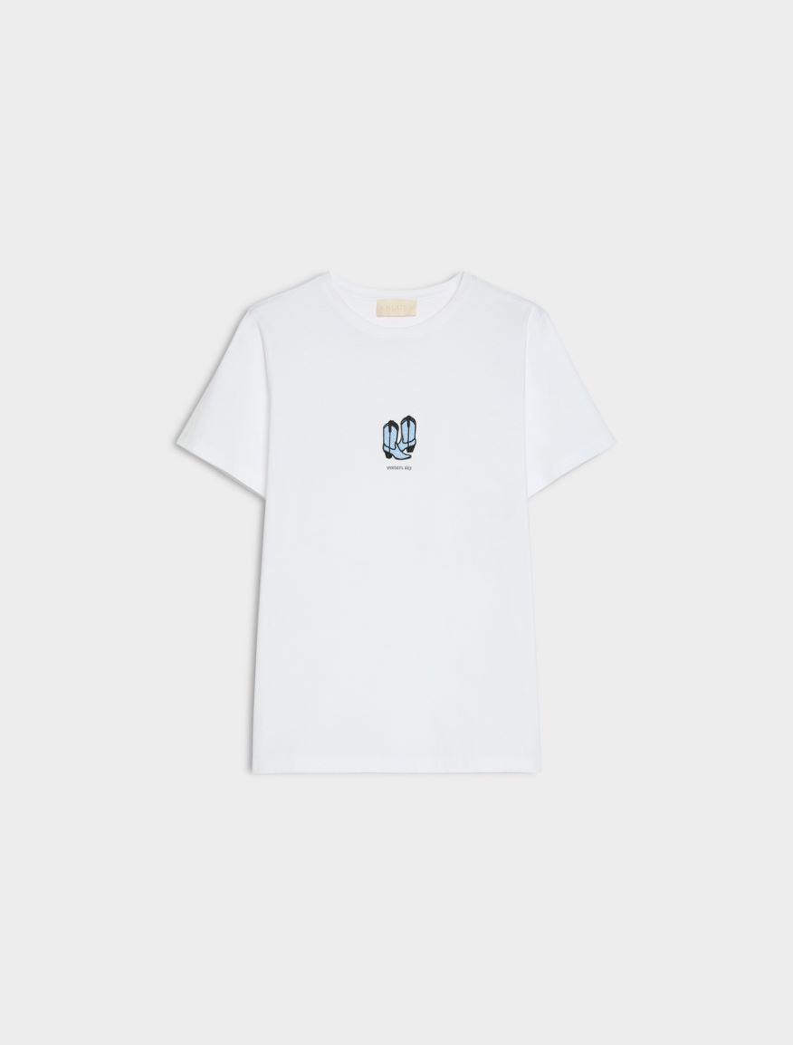 Printed T-shirt - WHITE - Iblues - 5