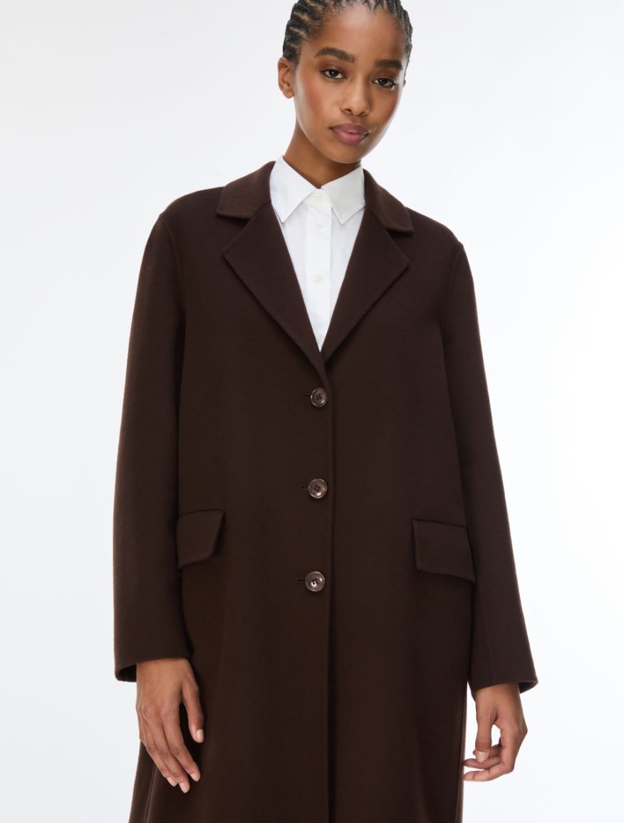 Straight-fit coat - BROWN - iBlues - 3