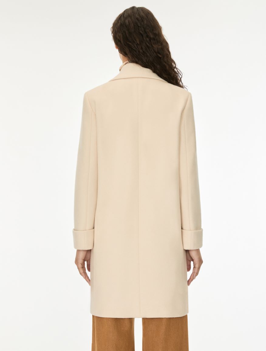Double-breasted coat - IVORY - iBlues - 2
