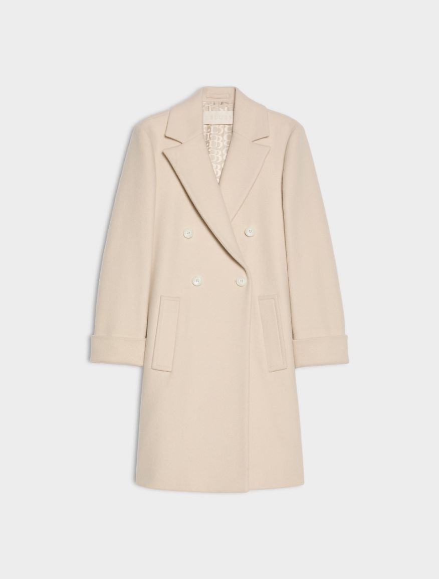 Double-breasted coat - IVORY - iBlues - 5