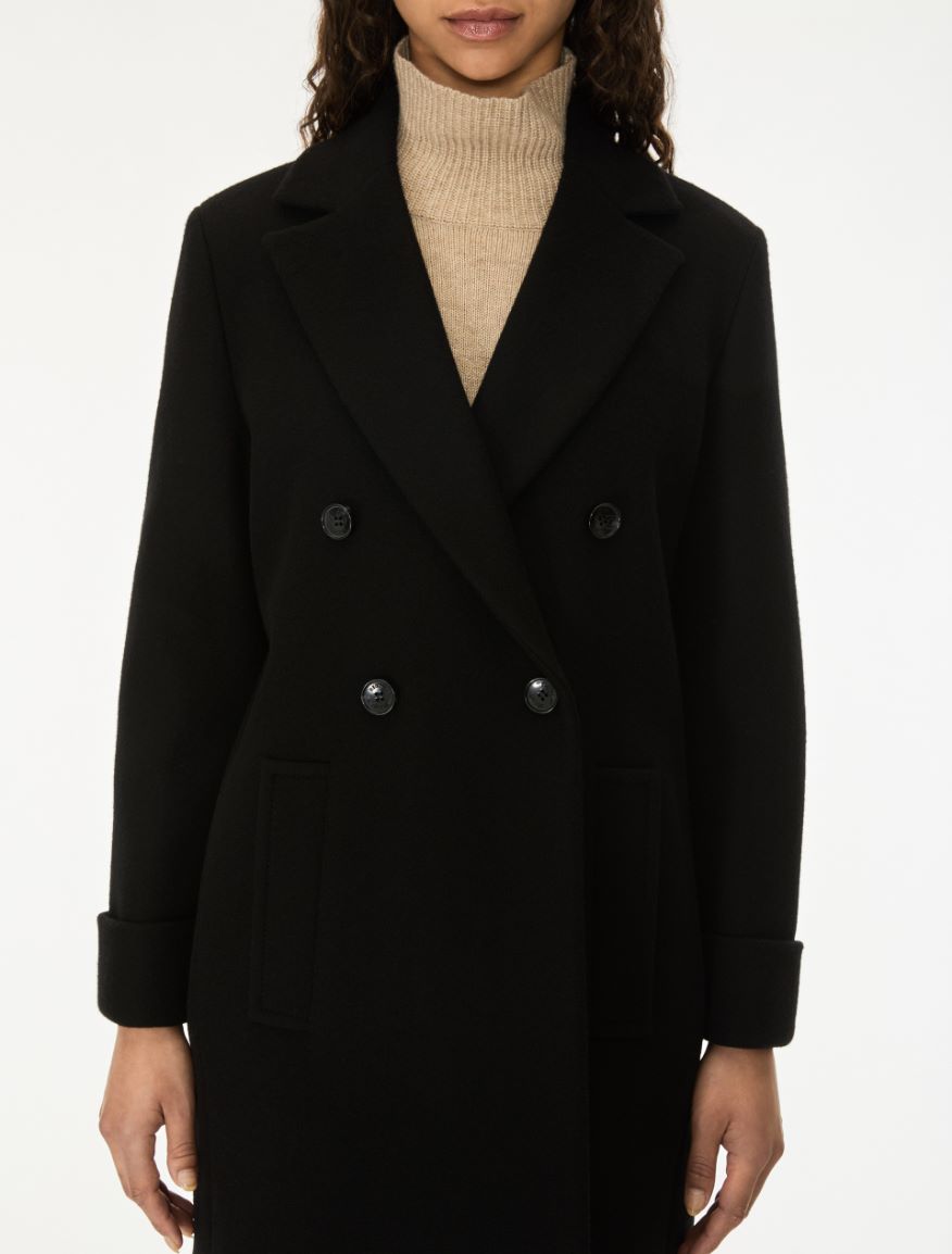 Cappotto doppiopetto - NERO - iBlues - 3
