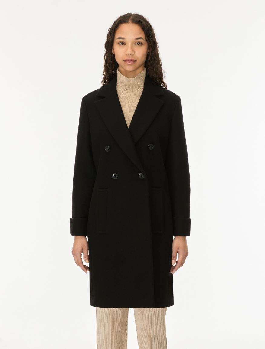 Cappotto doppiopetto - NERO - iBlues - 4
