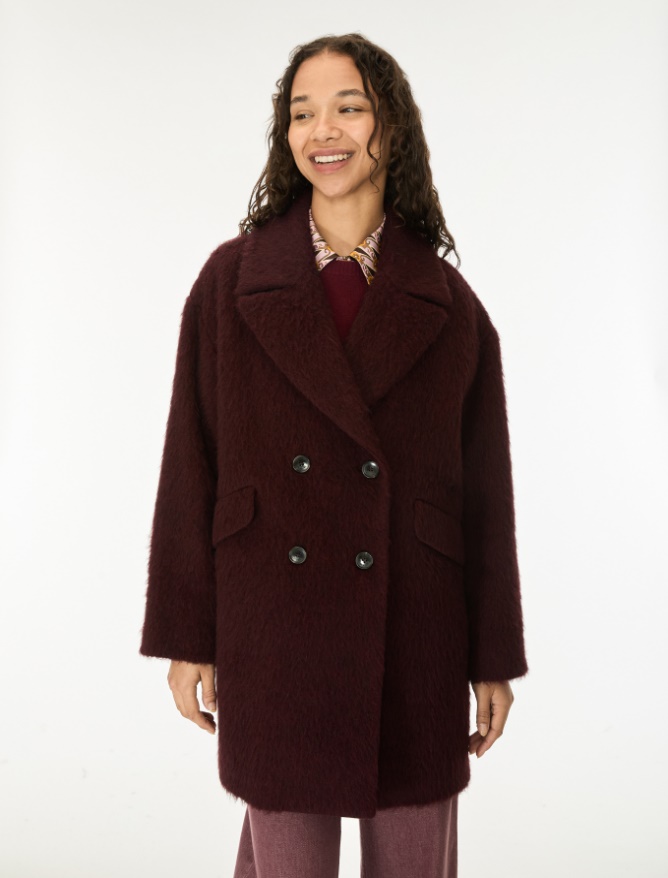 Wool-blend cloth coat - iBlues