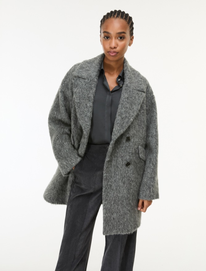 Wool-blend cloth coat - iBlues