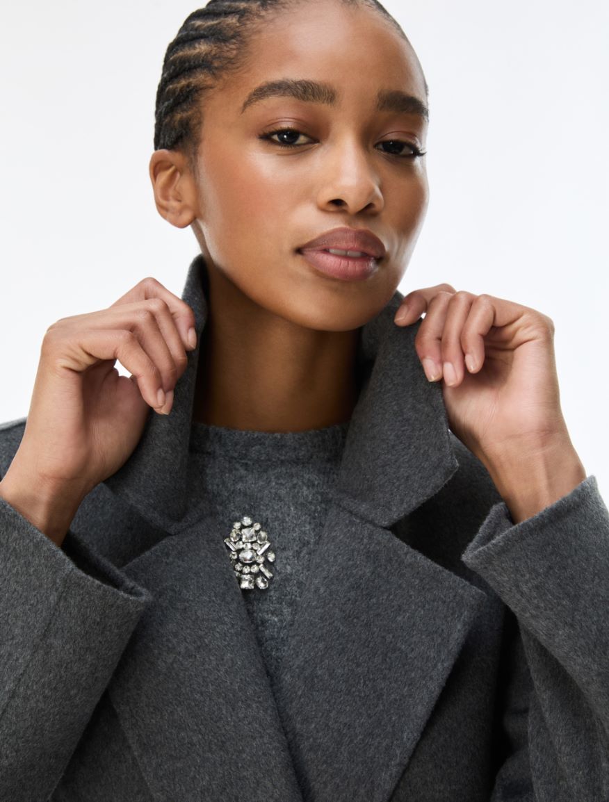 Soft Robe Coat - GREY - iBlues - 3