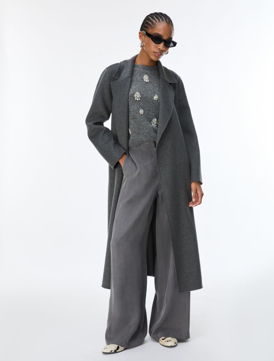 Soft Robe Coat - GREY - iBlues
