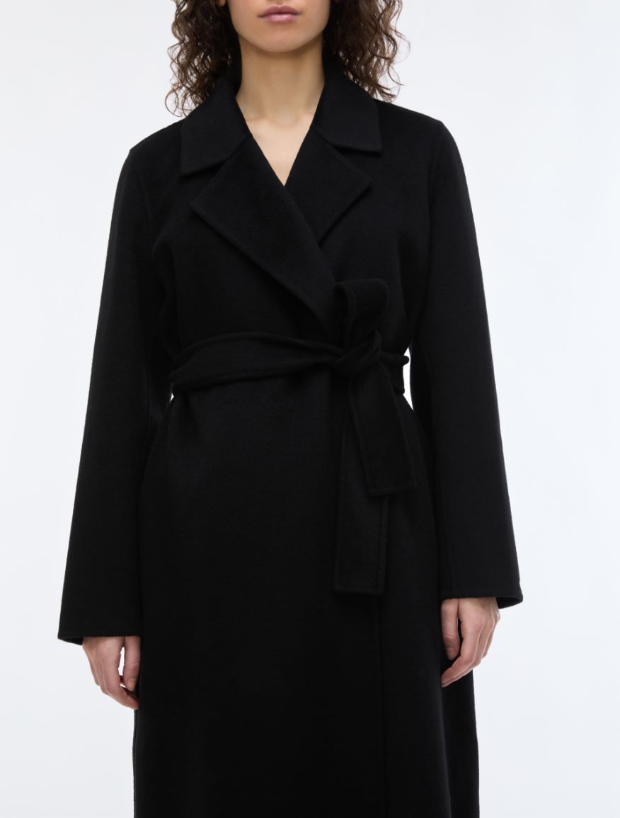 Soft Robe Coat - BLACK - iBlues