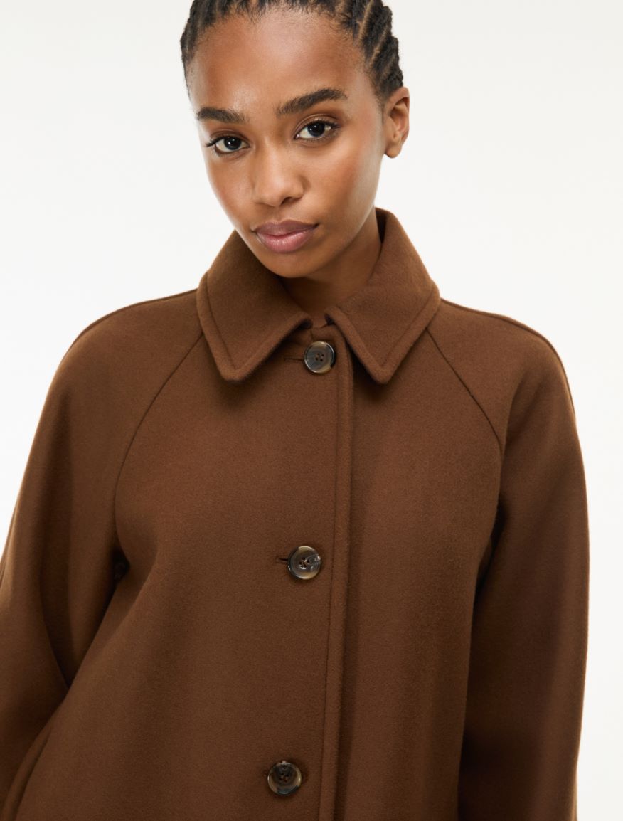 Straight-fit coat - BROWN - iBlues - 3