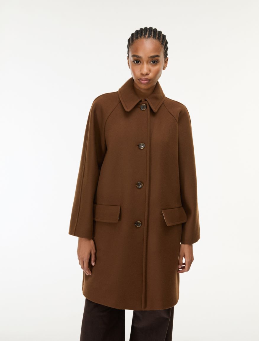 Straight-fit coat - BROWN - iBlues