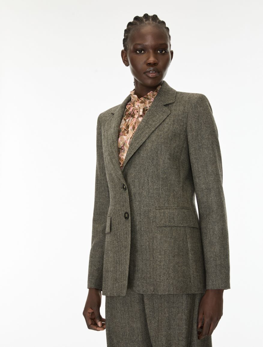 Blazer in flanella - KAKI - iBlues - 4