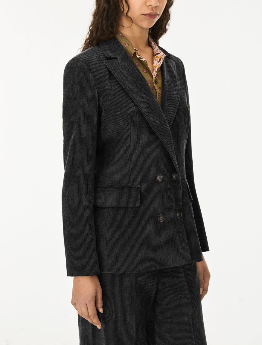 Velvet blazer - IRON - iBlues - 4