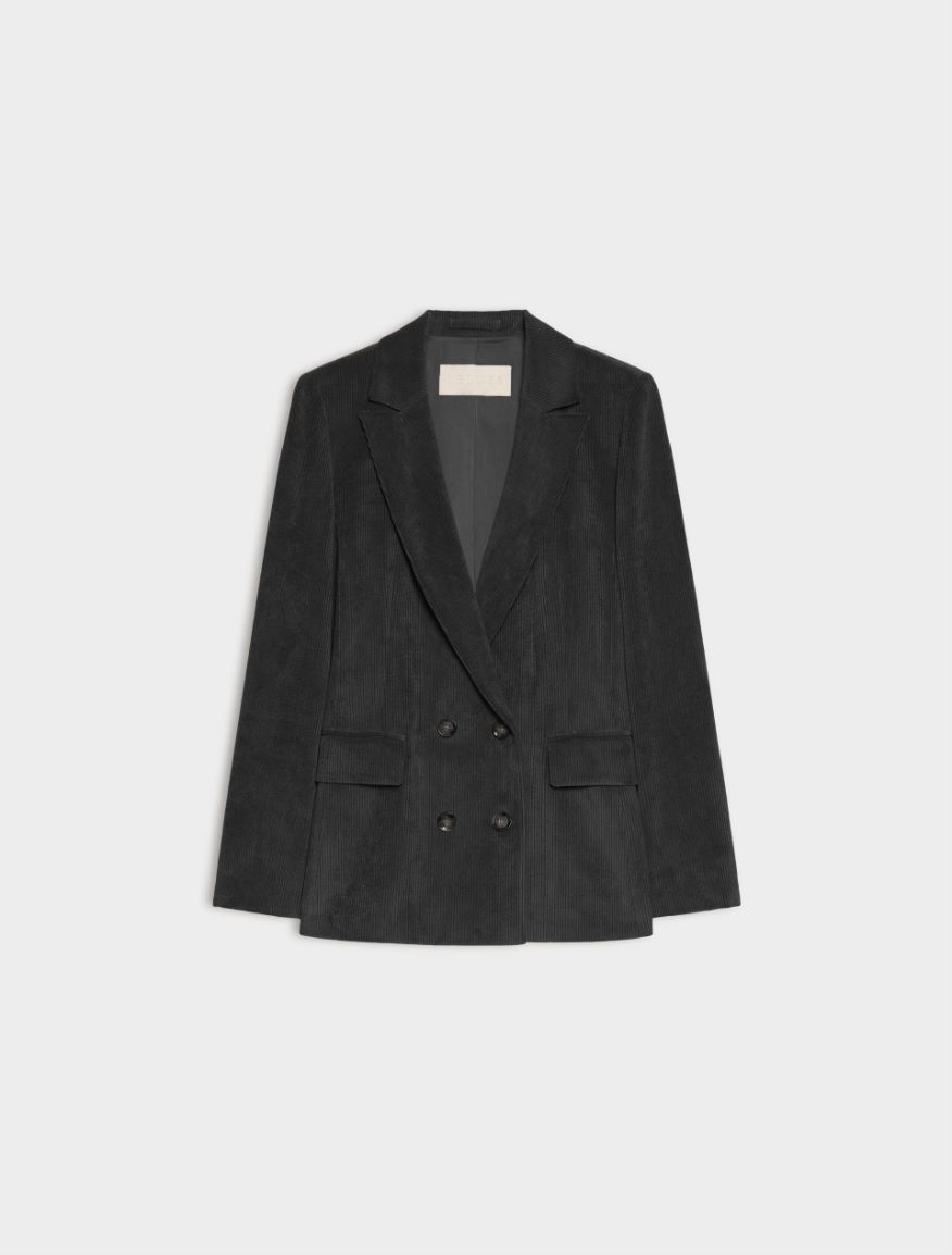Velvet blazer - IRON - iBlues - 5