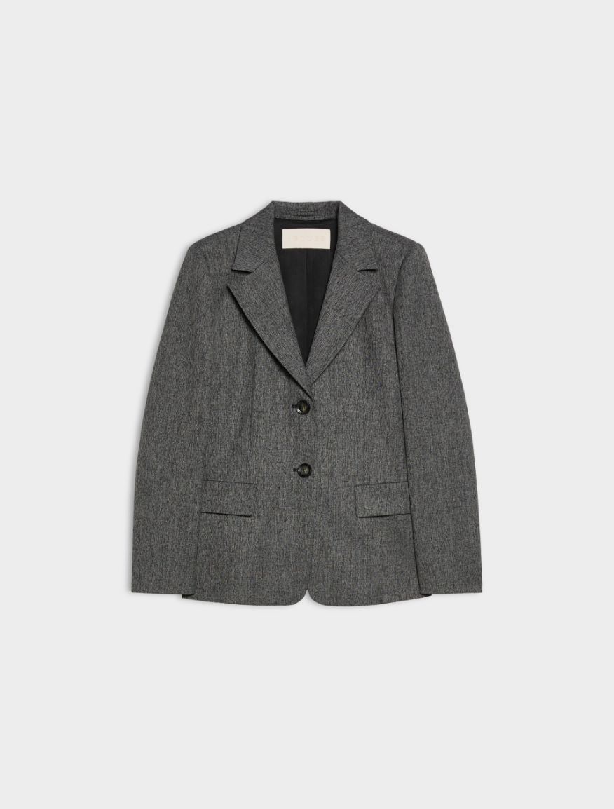 Gerader Blazer - SCHWARZ - iBlues - 5