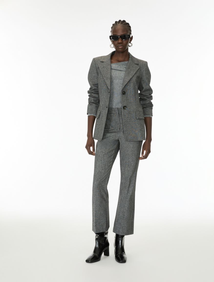 Gerader Blazer - SCHWARZ - iBlues