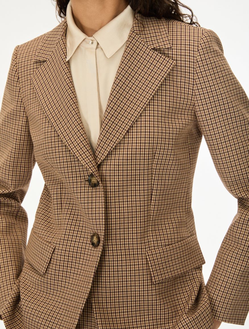 Straight-fit blazer - BEIGE - iBlues - 3